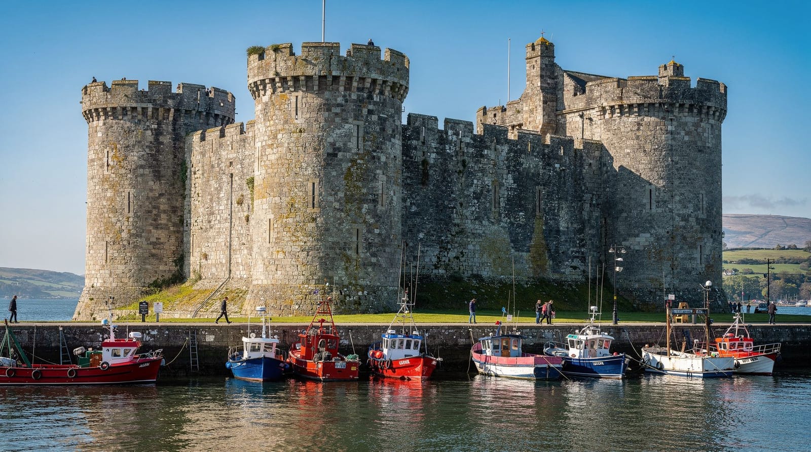 Caernarfon: the most ambitious of Edward I's Welsh castles, UK