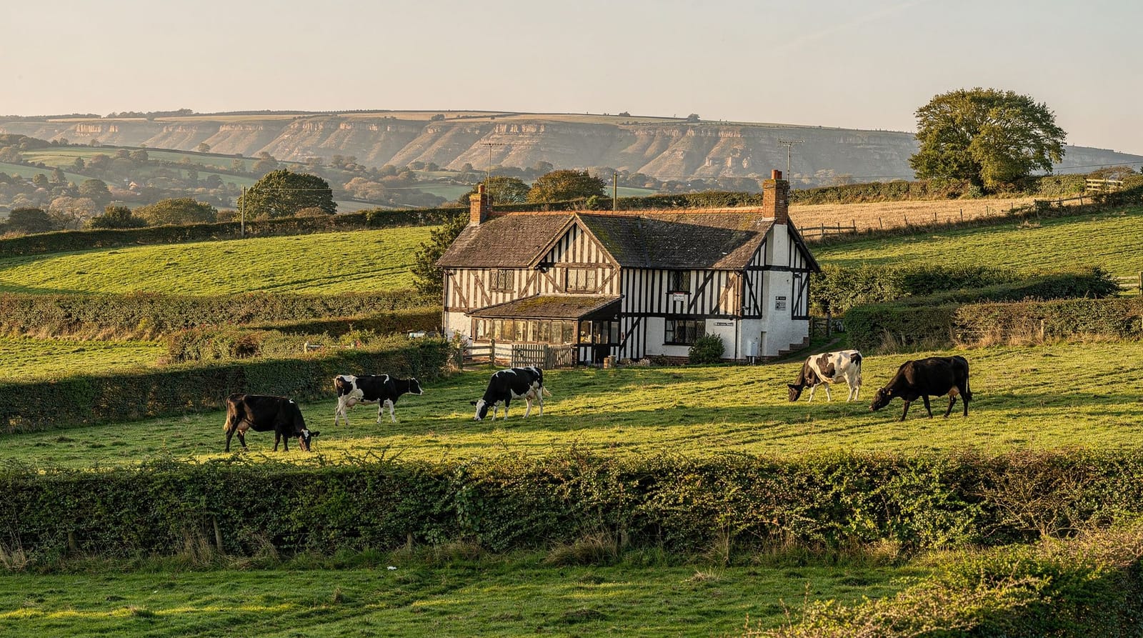 Cheshire: the county around Chester, beyond the city walls, UK