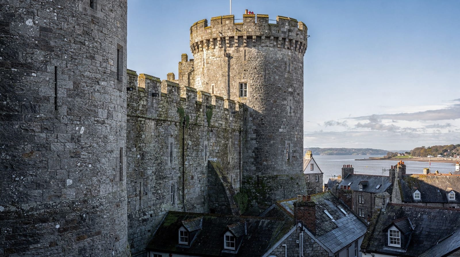Conwy Castle — Edward I's fortress and the medieval walled town — Conwy Castle, one of Edward I's UNESCO-listed North Wales fortresses, sits withi